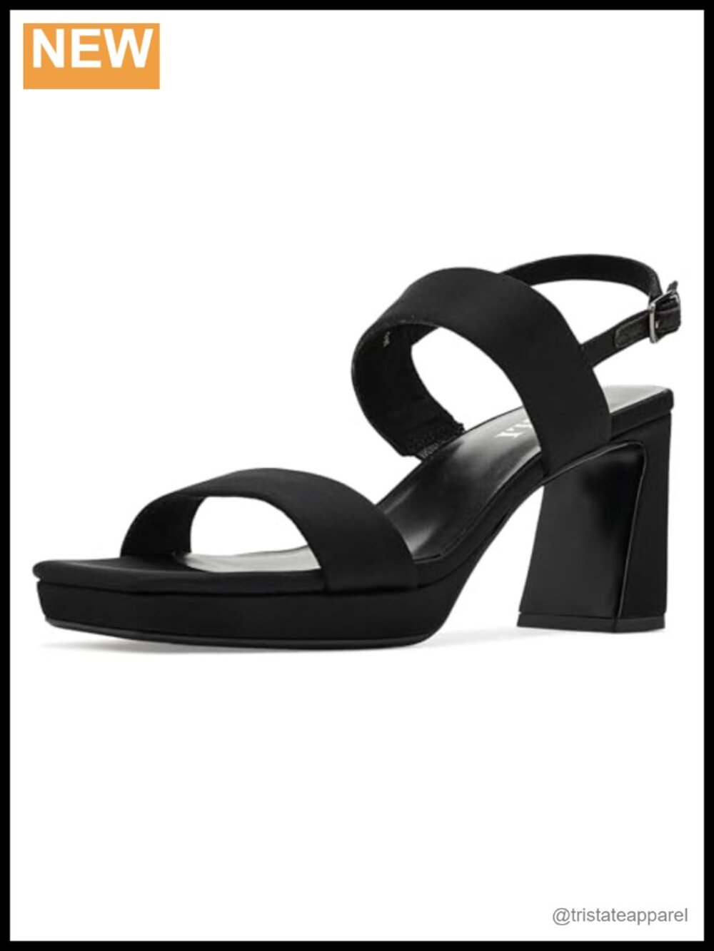VANELi Maida Leather Double Strap Block Heel Sandals